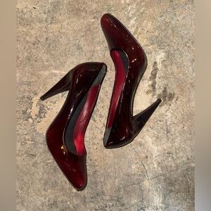 Elegant Burgundy Women's Heels